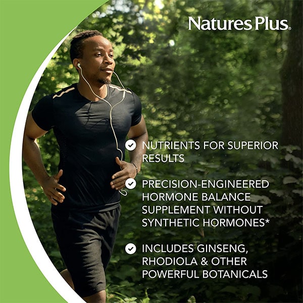 Holistic Medicine Supplement Mens Ultra T Male NaturesPlus Vegetarian Gluten Free BENEFITS