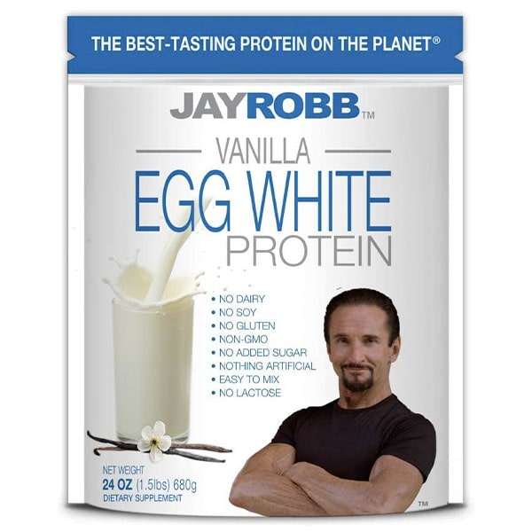 Holistic Medicine Protein Powder Egg White Protein Powder JayRobb Vanilla FRONT